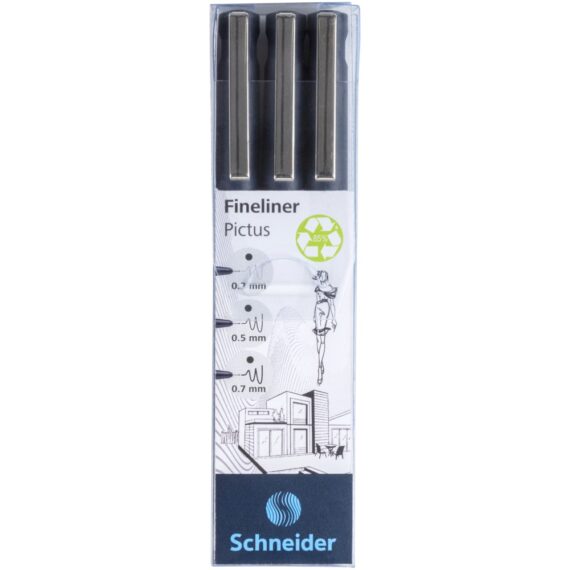 Fineliner Schneider Pictus 3 buc/portofel 1