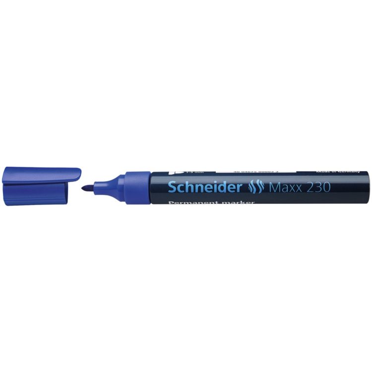 Marker Permanent Schneider Maxx 230 Albastru